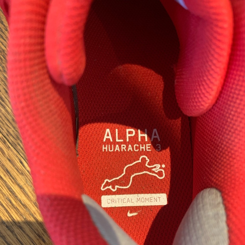 Nike “Universal Red” Alpha Huarache 3 Baseball/Softball Cleats - Picture 4 of 5